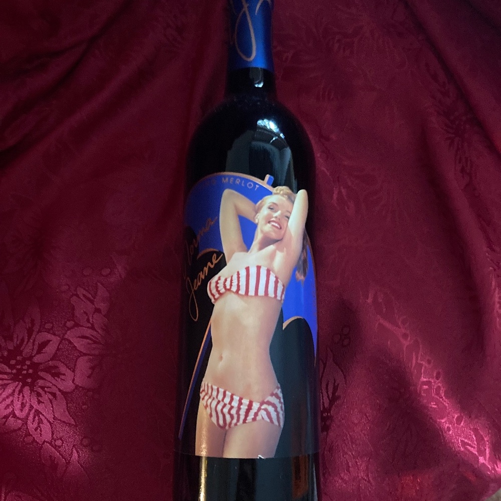 Norma Jeane Full Bottle Wine Collectable A Young Merlot 2003 Reduced